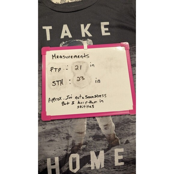 Astronaut Graphic T Shirt Space Moon Take Me Home Black Adult - Picture 2 of 6